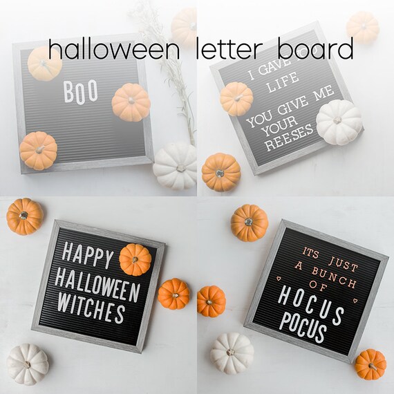 Halloween Letter Board Blogging Images - Etsy