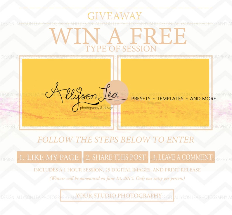 Giveaway Template - Etsy