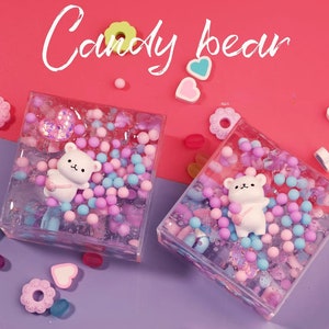 Candy Bear Slime/Candy Bear/Scented Slime/Foaming Slime/Glitter Slime/Popular Slime for Child/Stress Relief