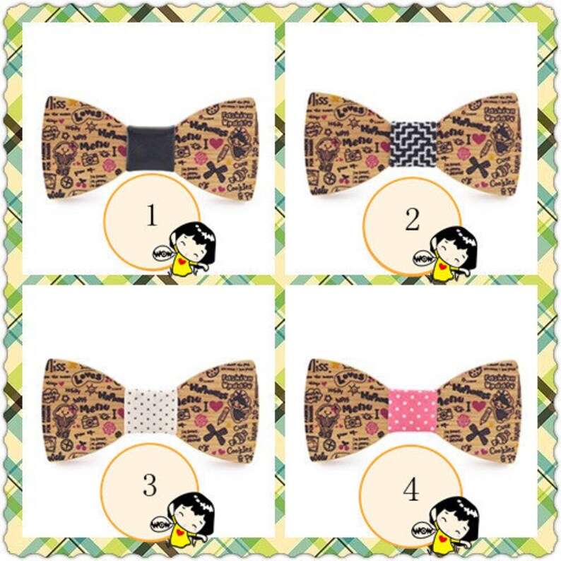 Customize Bowtie Groomsman gift Easter bowtie Boy Bowtie Wooden Bowtie Small Bowtie Children/'s Bowtie Noeud Papillon en bois Wedding