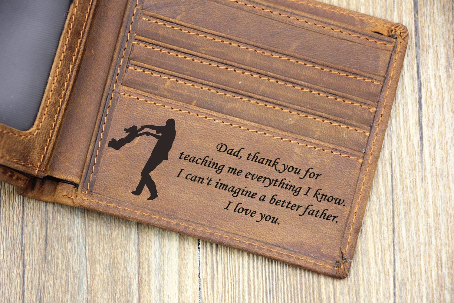 Best Dad 1 Dad Wallets Father's Day giftPersonalized Etsy