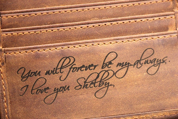 engraved husband wallet