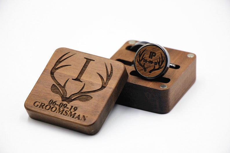 Customized Cufflinks Personalized Cufflinks Wood Cufflinks Etsy