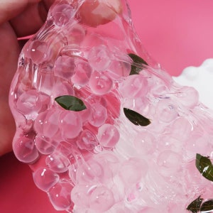 Peach Bead Slime/Peachy Slime/Scented Slime/Foaming Slime/Foam/Stress Relief Toy/Popular Slime for Children