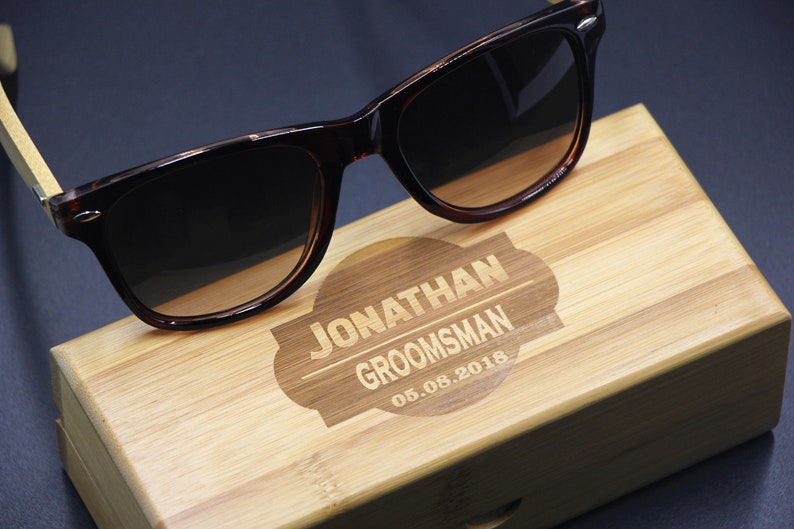 Groomsmen Gift Engraved Men's Sunglasses Wedding Gift Etsy