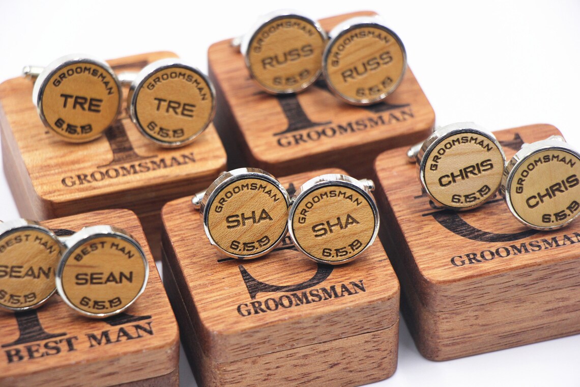 Wedding Cufflinks Best Man Cufflinks Groom Cufflinks Father Etsy