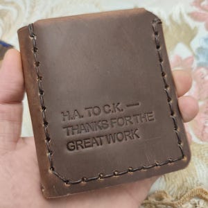 The Secret Life of Walter Mitty---Wallet, Men&#39;s Leather Trifold Wallet, Groomsmen Gifts, Minimalist Men&#39;s Travel Wallets Wallets for men