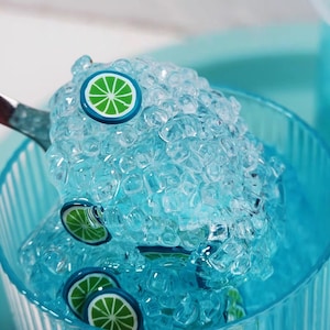 Cold summer refreshing Slime/Lime Slime/Slime Toy/Stretchy Slime/Stress Relief Toy/Ice lime Slime/Fruit Foaming Adheseve/Foam slime
