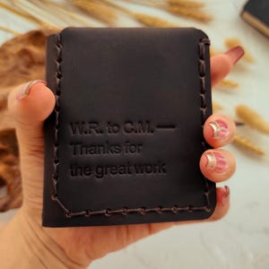 La vida secreta de Walter Mitty - Cartera, Cartera triple de cuero para hombre, Regalos para padrinos de boda, Carteras de viaje minimalistas para hombre Carteras para hombre