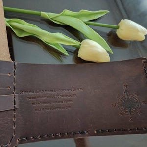 The Secret Life of Walter Mitty---Wallet, Men&#39;s Leather Trifold Wallet, Groomsmen Gifts, Minimalist Men&#39;s Travel Wallets Wallets for men