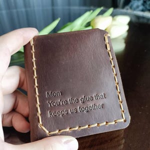 La vida secreta de Walter Mitty---Billetera, Billetera de cuero de tres pliegues para hombre, Regalos para padrinos de boda, Billeteras de viaje minimalistas para mamá, Día de la Madre