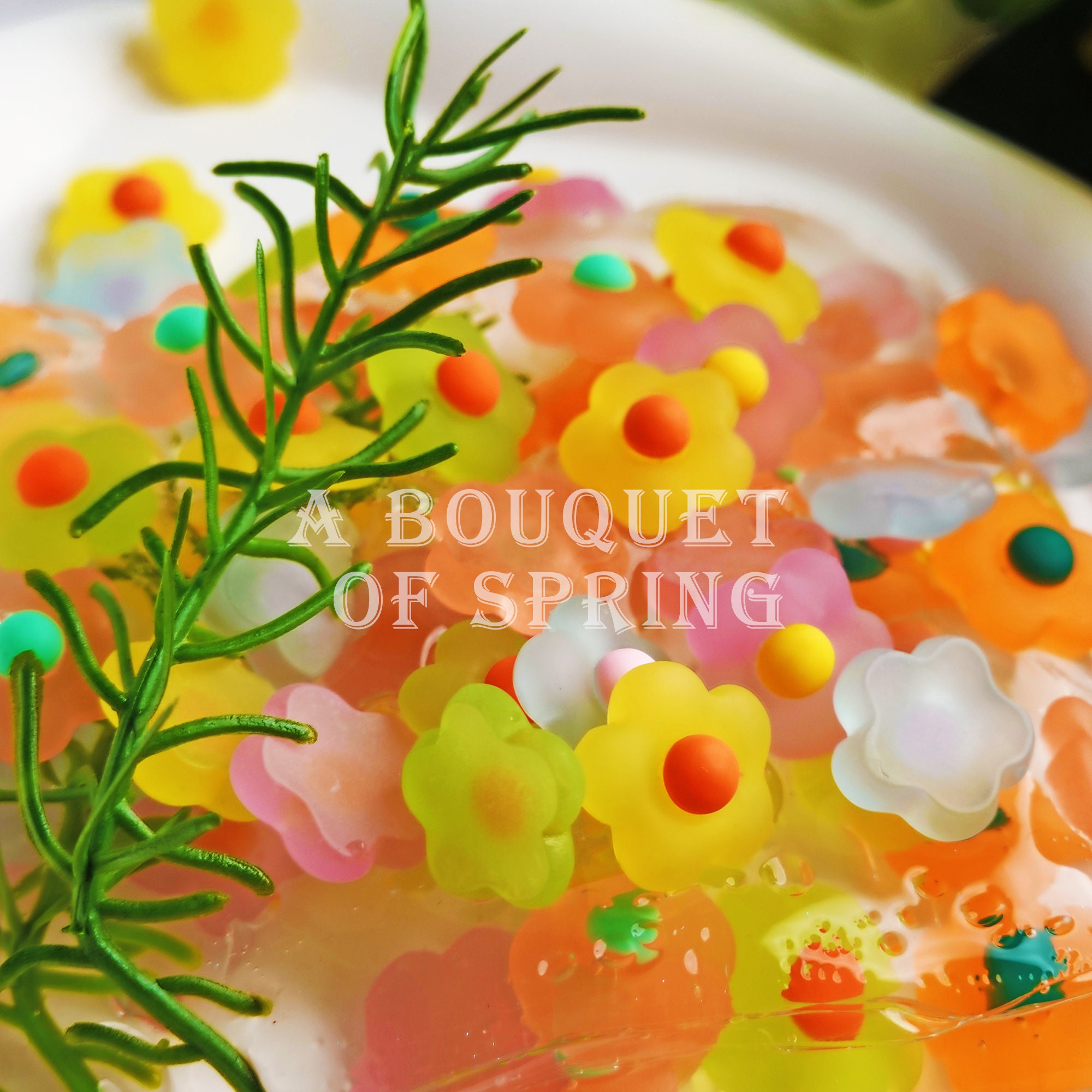 Bouquet Flower Slime/flower Slime/spring Floral Slime/scented Slime ...