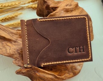 Money Clip Wallet, Voted Best Leather Wallet, Men's Leather Wallet, Men's Wallets, Groomsmen Gifts, Leather Wallets, Personalized Wallet
