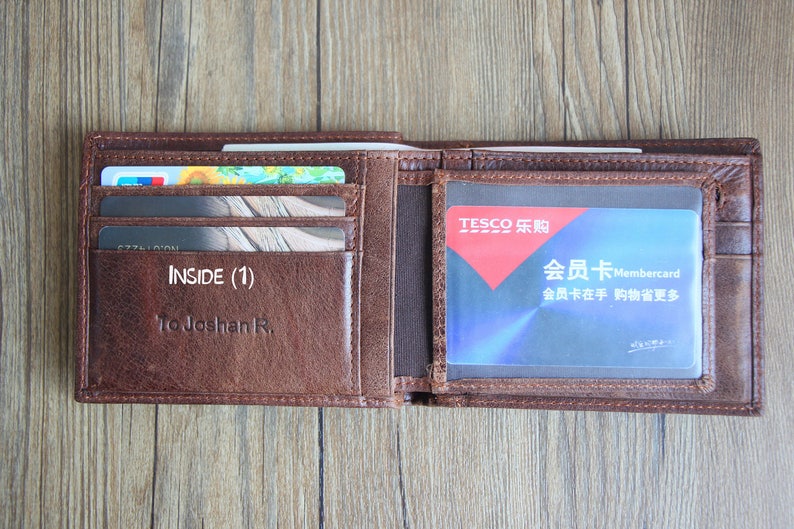 Personalized Wallet; Anniversary Gift for Men; Father/'s Day Gift; Xmas Gift; Graduation Gift; groomsmen gifts; Christmas Gift; Men/'s Wallet