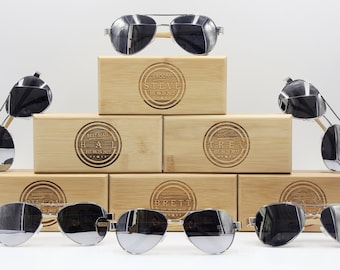 Gafas de sol de aviador, gafas de sol unisex personalizadas, regalo para despedida de soltero, regalo para padrinos de boda, regalo para damas de honor, gafas de sol de madera, gafas de sol para fiestas, Navidad