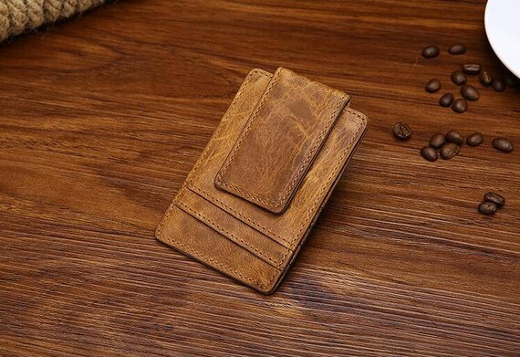Groomsmen Gift Leather Money Clip Husband Gift Mens - 
