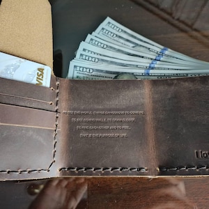 The Secret Life of Walter Mitty---Wallet, Men&#39;s Leather Trifold Wallet, Groomsmen Gifts, Minimalist Men&#39;s Travel Wallets Wallets for men