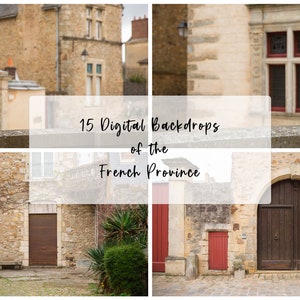 French Province Backgrounds, 15 Digital Backgrounds/Backdrops of the French Countryside, France - Photography