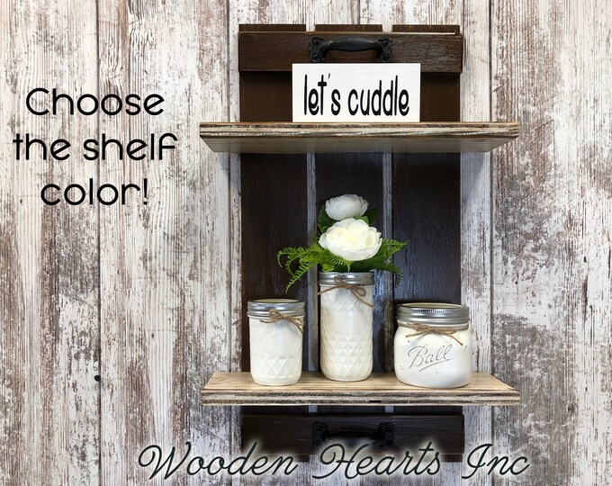 Antique Cream Red White Blue Country Distressed Decor 13 X 7 5 Key Rack Forkeys Wall Key Holder Rustic Wood With Metal Key Hooks Hallway Furniture