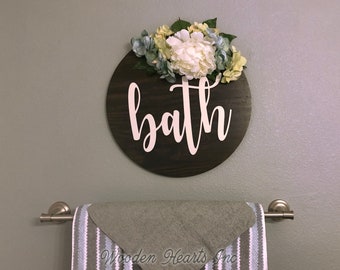 Hydrangea Bathroom Etsy