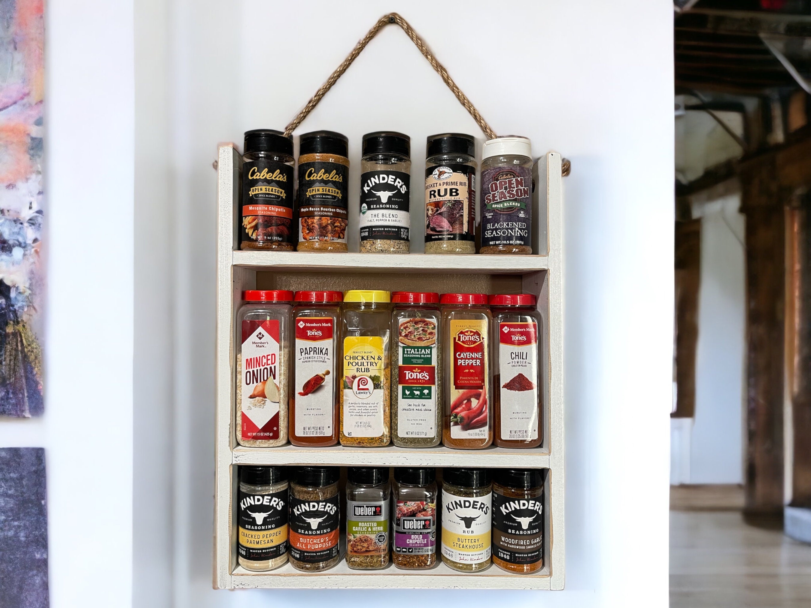 Ladder spice online rack