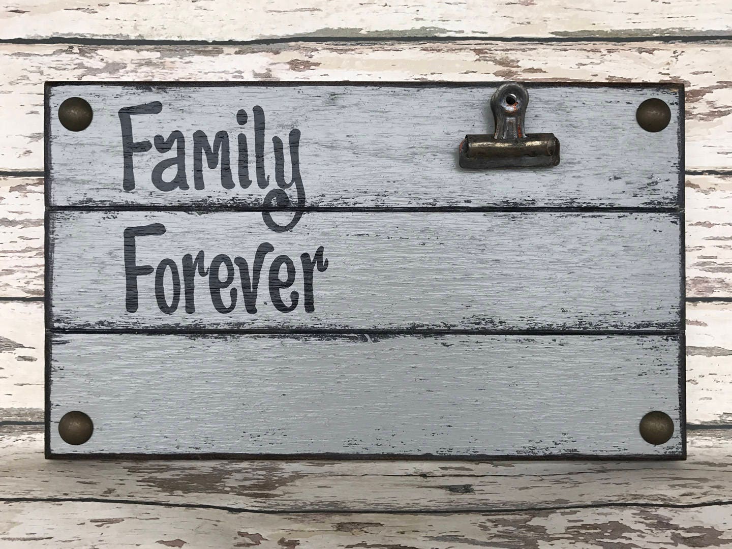 Photo Holder Dogs Spoiled Here Picture Wall Frame Reclaimed Sign 1