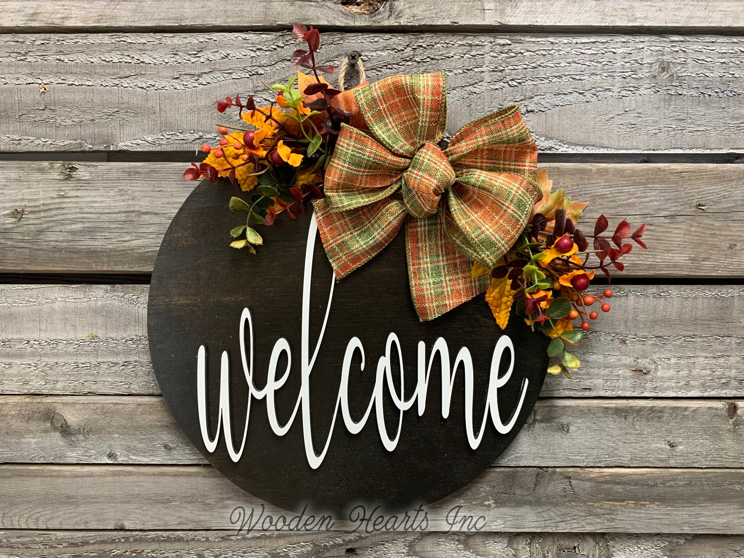 WREATH WELCOME SIGN Home Living Signs Wall D cor Etna pe WREATH WELCOME SIGN Home Living Signs Wall D cor Etna pe