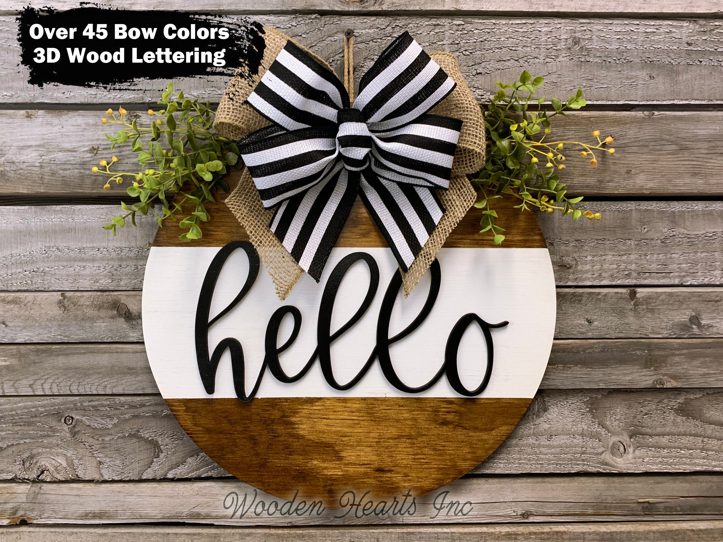 Hello 2024 wood sign