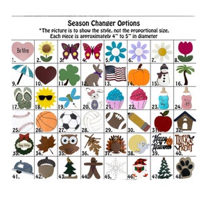 Interchangeable Additional Pieces for Season Changer WELCOME image 2