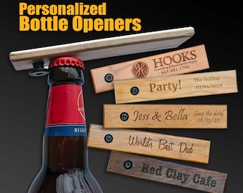 Personalized Bottle Opener, Custom  Engraved Groomsmen Gifts, Monogrammed Engraved Barware Housewarming Gift