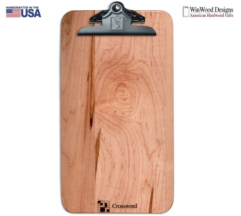 Crossword Puzzle Clipboard Free Priority Mail Etsy