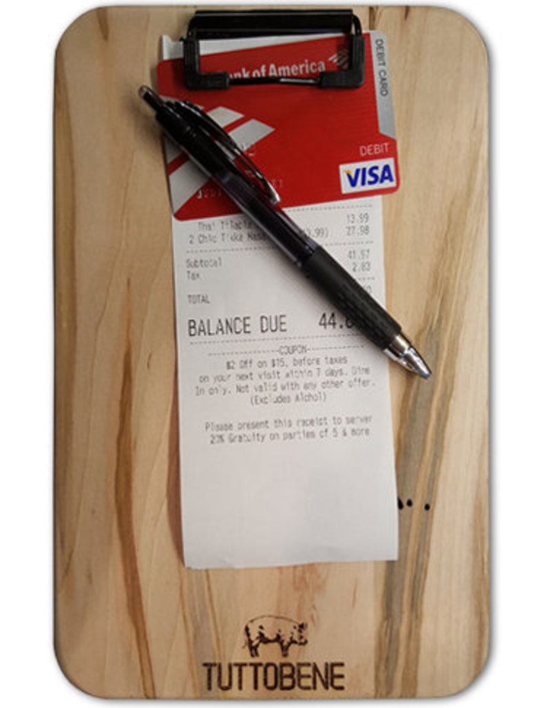 Personalized Wooden Clipboard Memo Size Custom Wood Check Etsy