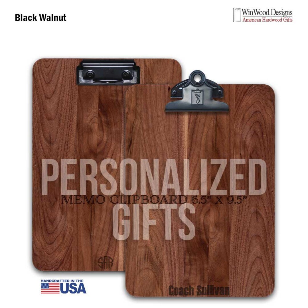 Memo Clipboard Custom Clipboards Personalized Gifts Coaches Etsy