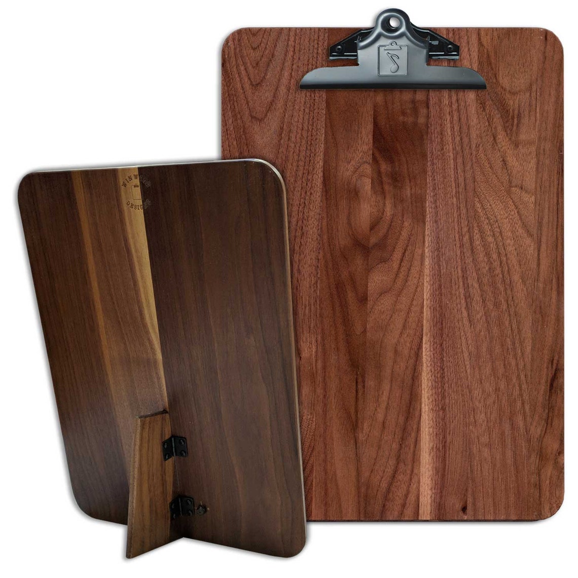 Standing Hardwood Clipboard Wooden Display Easel Letter Size Etsy