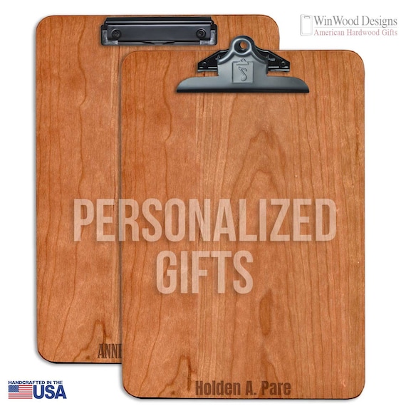 Wood Clipboard Personalized Clipboard Gifts Menu Clipboards Etsy
