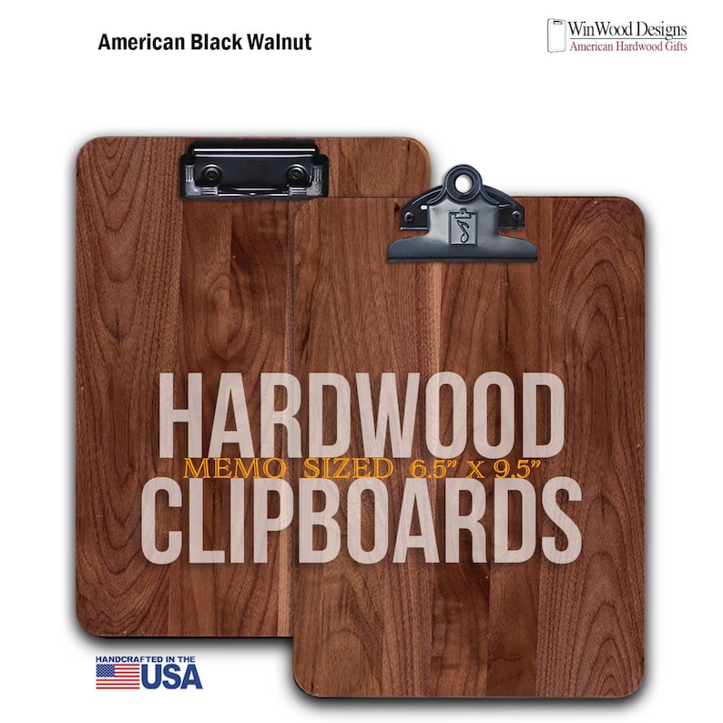 Custom Memo Clipboard Engraved Hardwood Clipboards Etsy