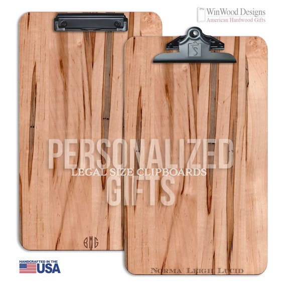 Custom Engraved Clipboard Legal Size 9.5 x 16 Menu Etsy