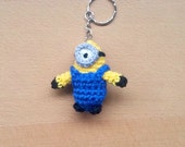 Mini amigurumi Minion Keychain