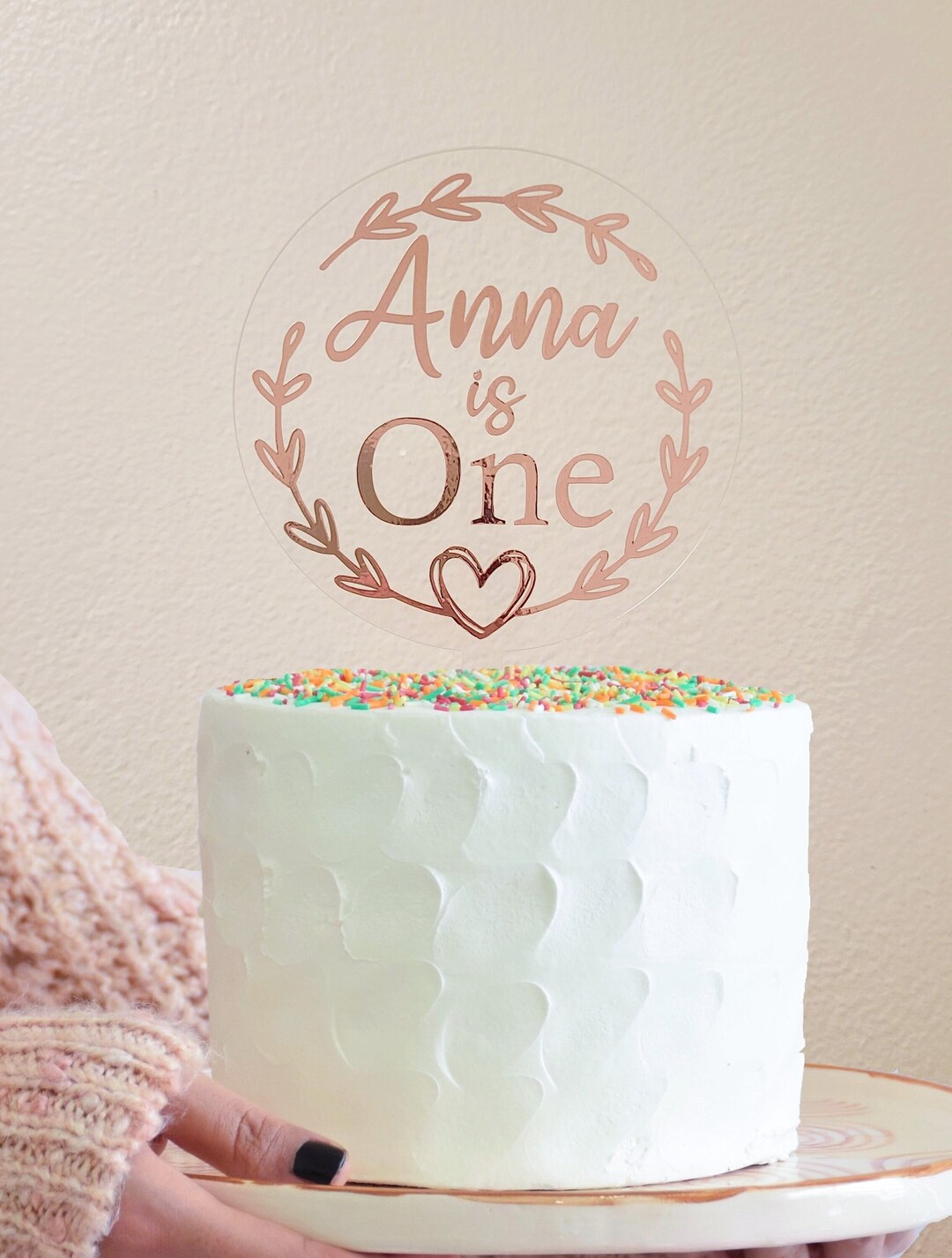 Custom Acrylic Cake Toppers Birthday Cake Topper Anniversary Cake