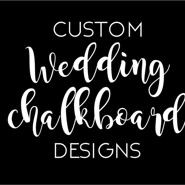 Wedding Chalk Board Etsy