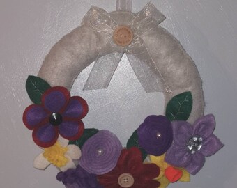 Felt Flower wreath