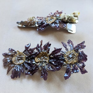 Real Flower Hair Clips