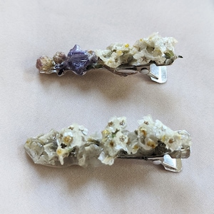 Real Flower Hair Clips