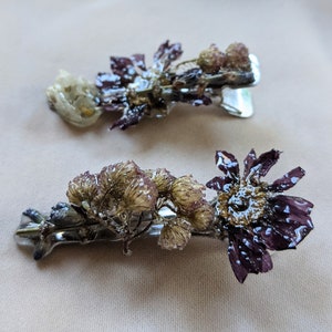 Real Flower Hair Clips