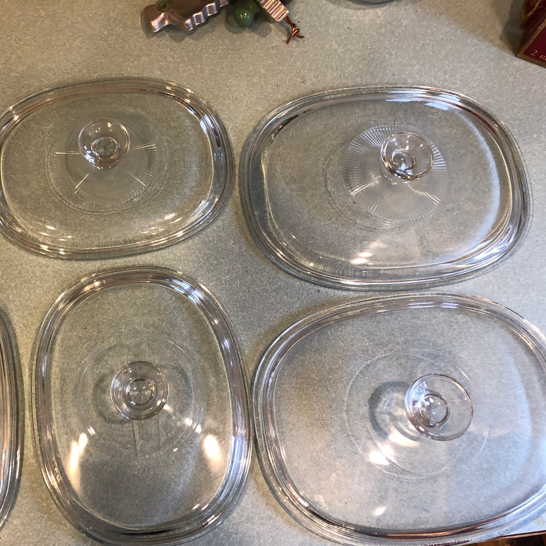 Pyrex clear square and oblong replacement lids. Pick your lid Etsy
