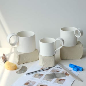 Pottery Slab Handbuilding Template Coffee Mugs Kit