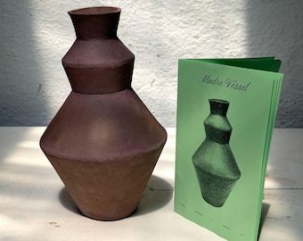 Slab Building Pottery Templates Booklet — Slab Building Vase, Handmade Pottery, No Wheel, Physical + PDF Download