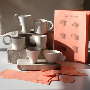 Slab Building Pottery Templates Booklet — Tiny Vessels, Espresso & Shot Cup Templates for Handbuilding, Wheel-Free Ceramics
