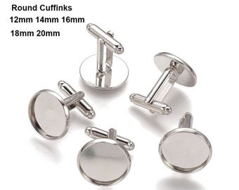 ON SALE 100pcs 16mm French cufflinks blank cufflink base | Etsy