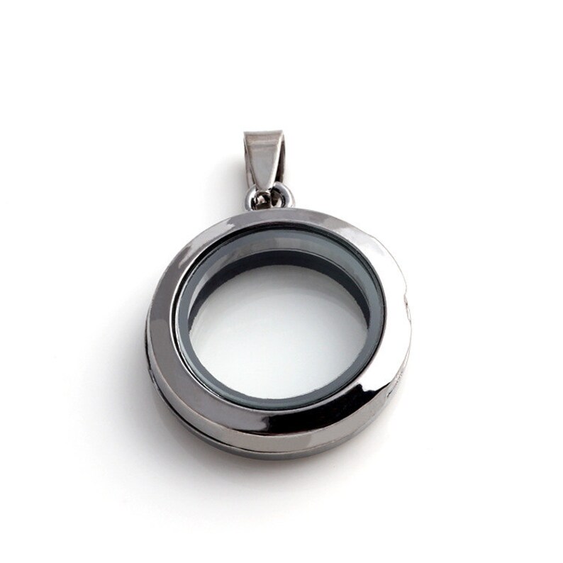 25mm 1 inch Round Floating Locket glass locket pendant Etsy